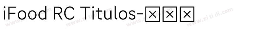 iFood RC Titulos字体转换